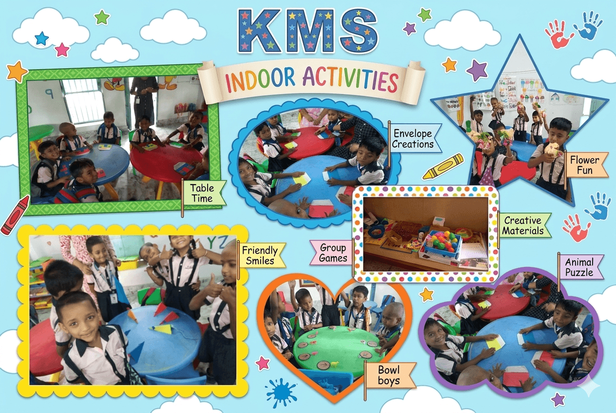 Indoor Activities Collage